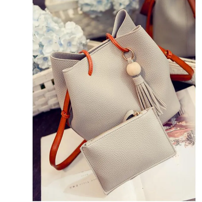 Vogue star модная повседневная женская сумка с кисточками личи из искусственной кожи