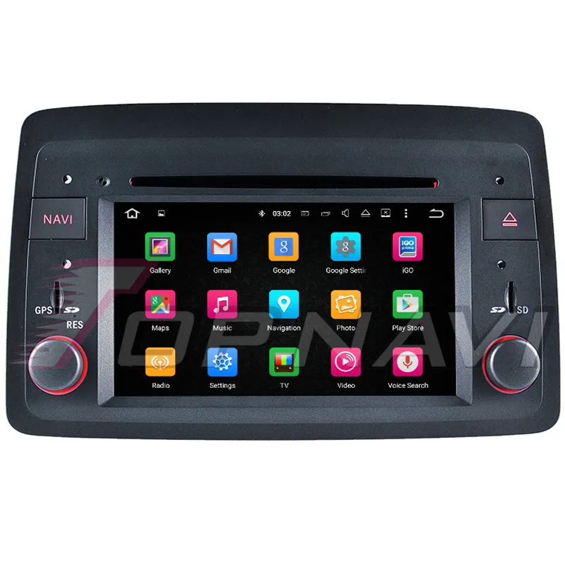 Topnavi Android 9,0 Автомобильный gps навигация для Fiat Panda: 2004 мультимедийный плеер Радио Стерео Восьмиядерный DVD 2 Din 4 Гб+ 64 ГБ