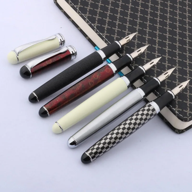 JINHAO Роза Золотой подарок каллиграфия практика кончик круга 750 zb G перо фонтан медная ручка