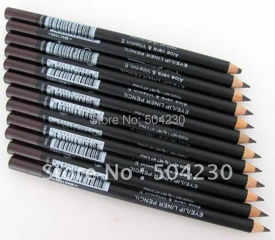 12 шт./лот брендовая коричневая подводка для глаз карандаш темно кофейного цвета