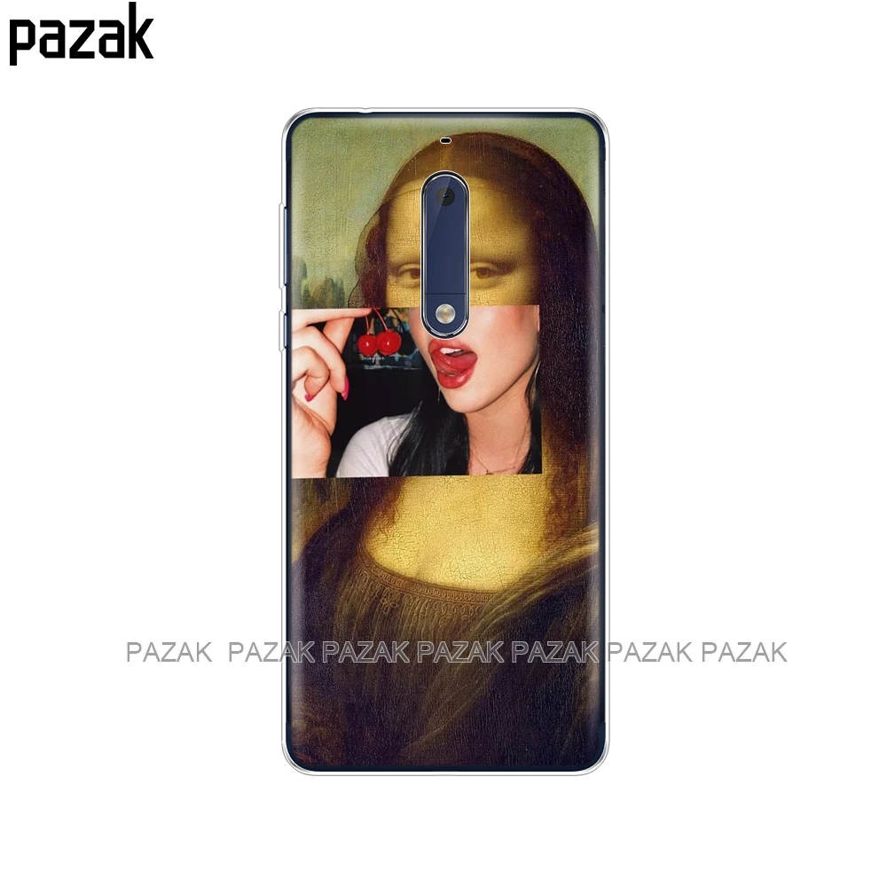 61463 Силиконовый чехол для Nokia 1, 2, 2,1, 3, 3,1, 5, 5,1 plus, чехол, мягкая задняя крышка из ТПУ для телефона, противоударный чехол, защитный бампер - Цвет: 61463