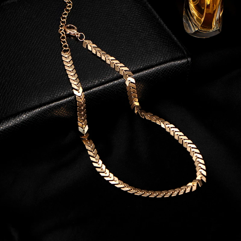 Листья цепи Блёстки колье Цепочки и ожерелья Мода 2017 г. чешского украшения для