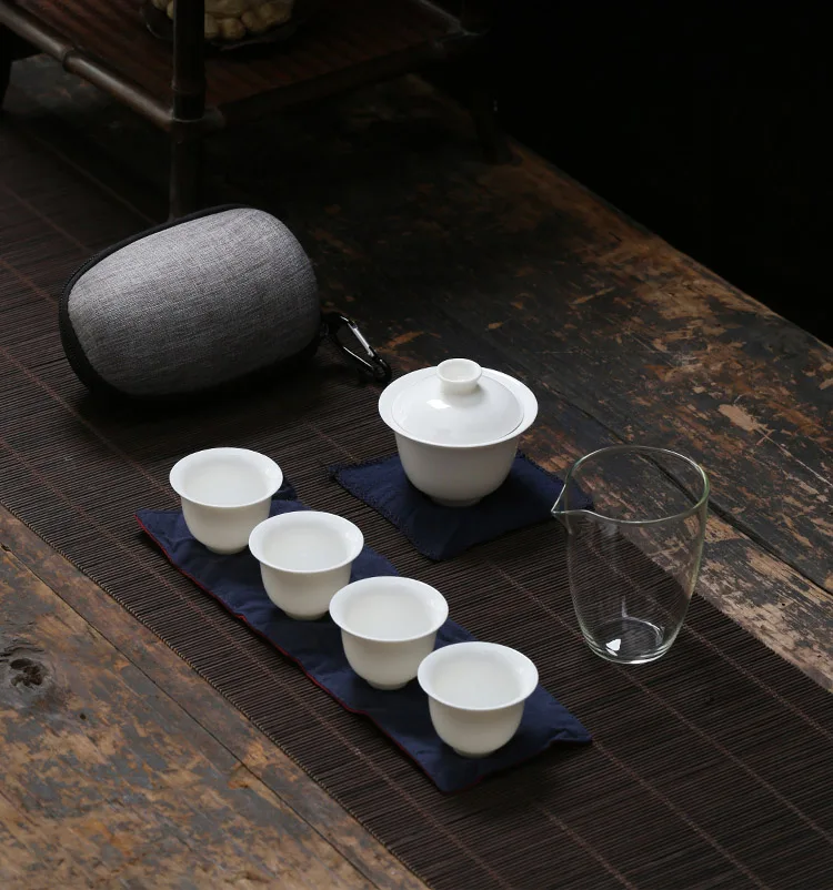 TANGPIN керамические чайники gaiwan чайные чашки китайский чайный набор портативный чайный набор для путешествия с сумкой для путешествий