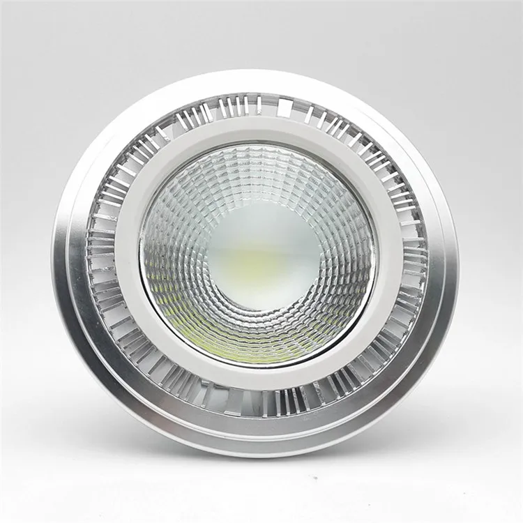2 шт. 15 Вт AR111 QR111 ES111 GU10 Светодиодный светильник AC85-265V/DC12V Точечный светильник COB лампа Ampoule G53 теплый белый/холодный белый с регулируемой яркостью