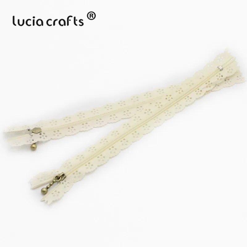 Lucia ремесла 20 см нейлон катушки красивые кружева молнии для DIY сумка портной канализации ремесло розничная J0301