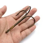 Тройной Крючок, модель 120, 140, 20 шт., тройной крючок без пера, оголенный крючок с бородкой, рыболовные снасти для ловли щуки, бесплатная доставка