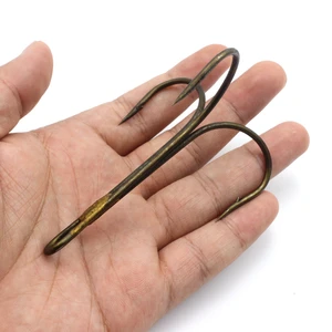 Тройной Крючок, модель 120, 140, 20 шт., тройной крючок без пера, оголенный крючок с бородкой, рыболовные снасти для ловли щуки, бесплатная доставка