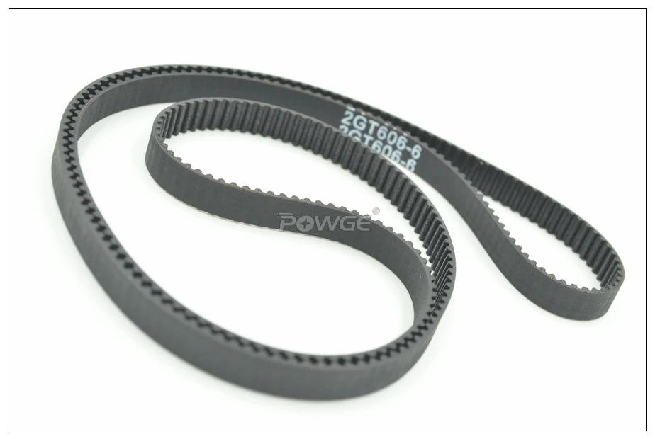 POWGE 600/606/610/616/630 2GT зубчатый ремень W = 3/6/9 мм зубы 300/302/305/308/315 GT2 замкнутому циклу