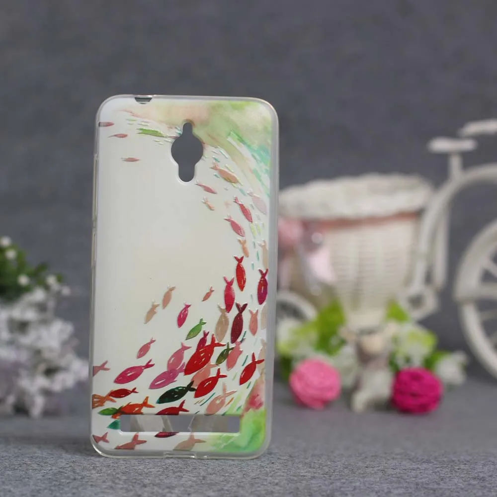 Роскошный чехол для телефона Asus Zenfone GO ZC500TG 3D рельефный Мягкий силиконовый из ТПУ