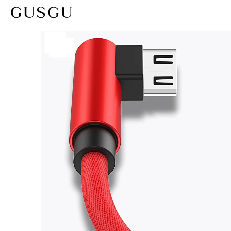 Нейлоновый кабель Micro USB GUSGU 2 А для быстрой зарядки и передачи данных Samsung Huawei LG