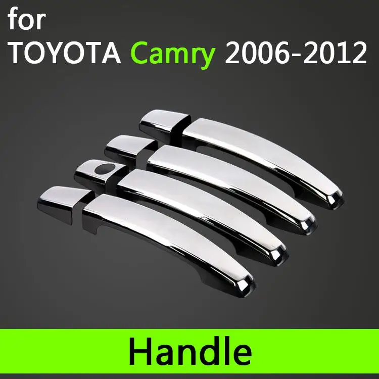 Для Toyota Camry 2006-2011 класса «Люкс» хромированные покрытия для дверных ручек аксессуары наклейки стайлинга автомобилей 2007 2008 2009 2010 Aurion XV40 - Название цвета: Handle
