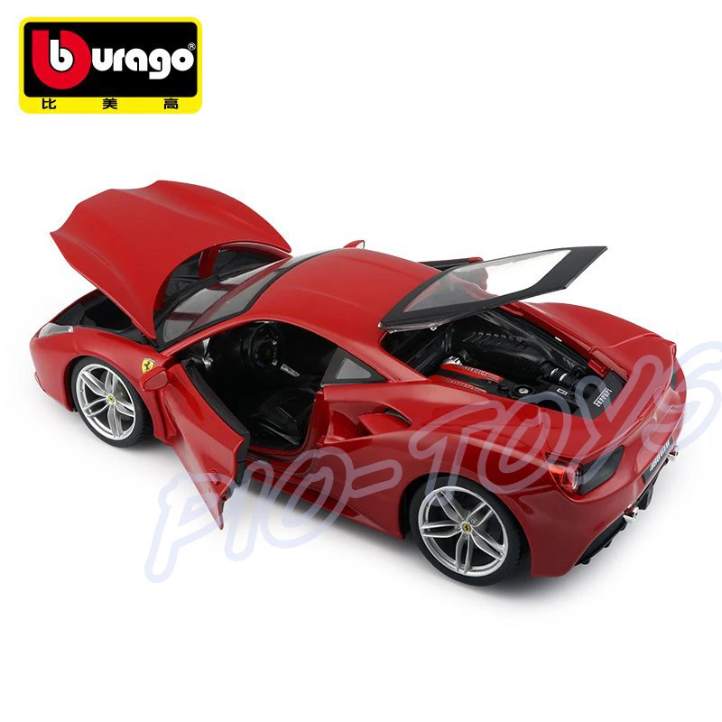 Специальная версия подарка 488GTB 1/18 спортивная модель масштаб автомобиля
