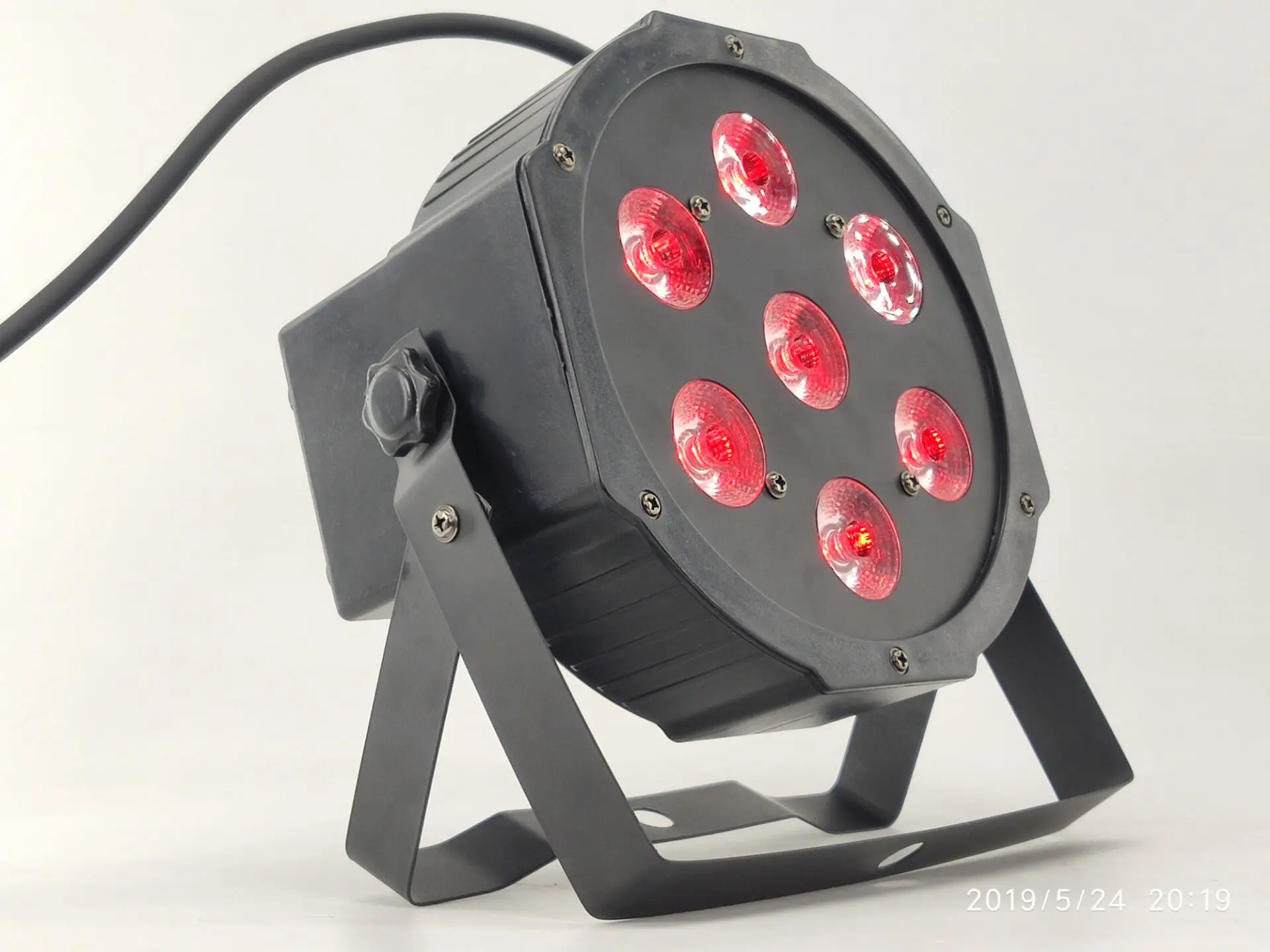 RGBW 7X12W светодиодный светильник Par плоский par dmx512 управляемый сценический