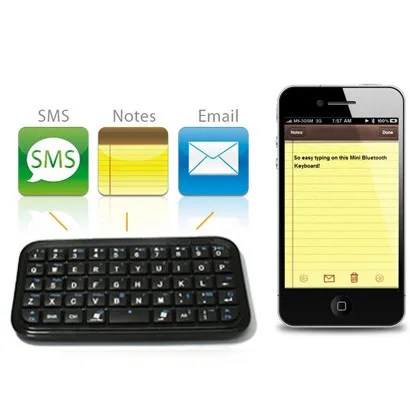 Мини Bluetooth клавиатура для iPad iPhone Sony Z1 Z2 Z3 Z4 windows Планшеты android устройства Samsung note2 note