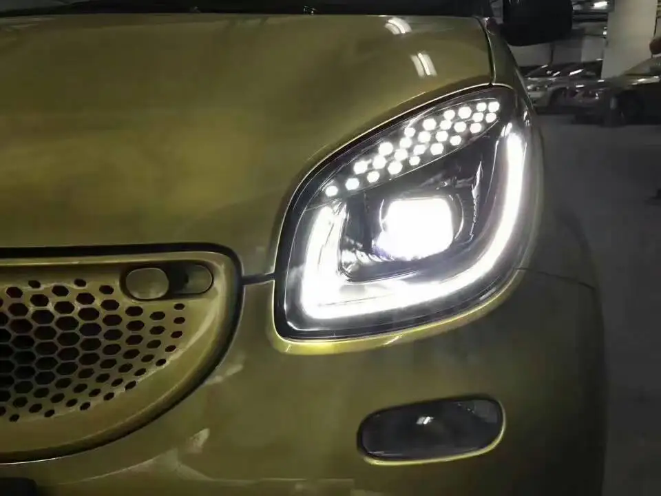 2015 ~ 2017y автомобиля bupmer головной светильник для Mercedes Benz Smart автомобильные