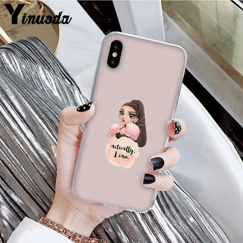 Yinuoda мультфильм Боксерские перчатки для девочек новое поступление Прозрачный чехол для iPhone X XS MAX 6 6S 7 7plus 8 8Plus 5 5S XR