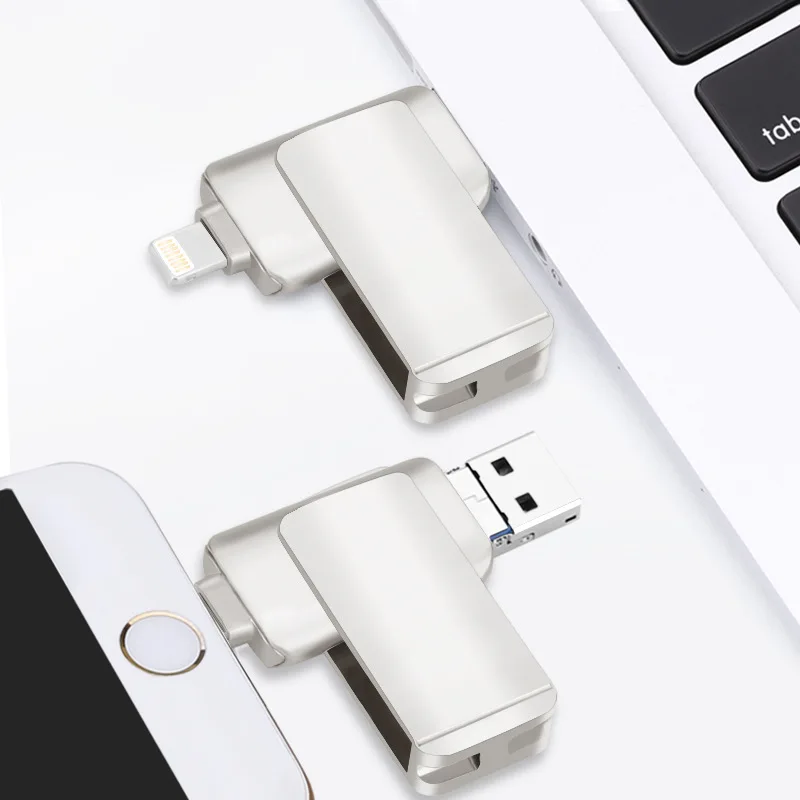 Eaget OTG USB флеш-накопитель 3 0 Флешка 16/32/64/128 ГБ MFi для iPhone X/8/7/6 Plus iPad ключ | Компьютеры и