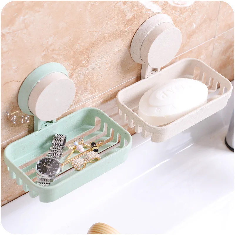 Присоска для мыла в ванную комнату полка настенная дренаж стеллажи хранения