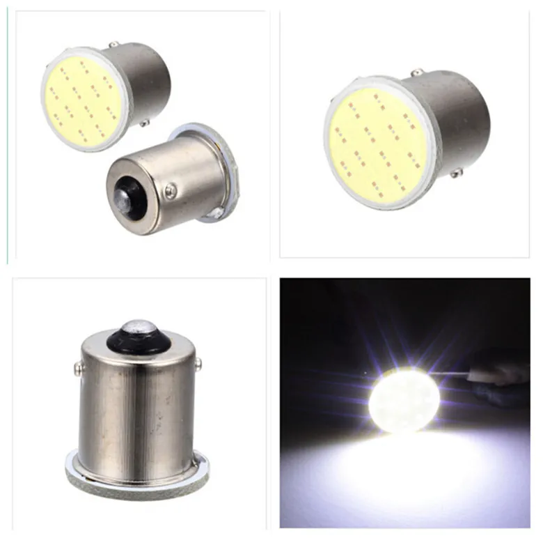 Супер яркий 2 предмета 1156 светодиодных лампочек COB светильник 12SMD 12v P21/5 Вт RV