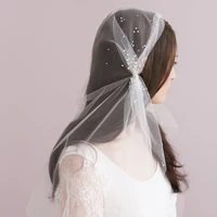 free shipping fashionable pure hand made white bride hat elegant face veil bridal wedding party gorgeous womens hats