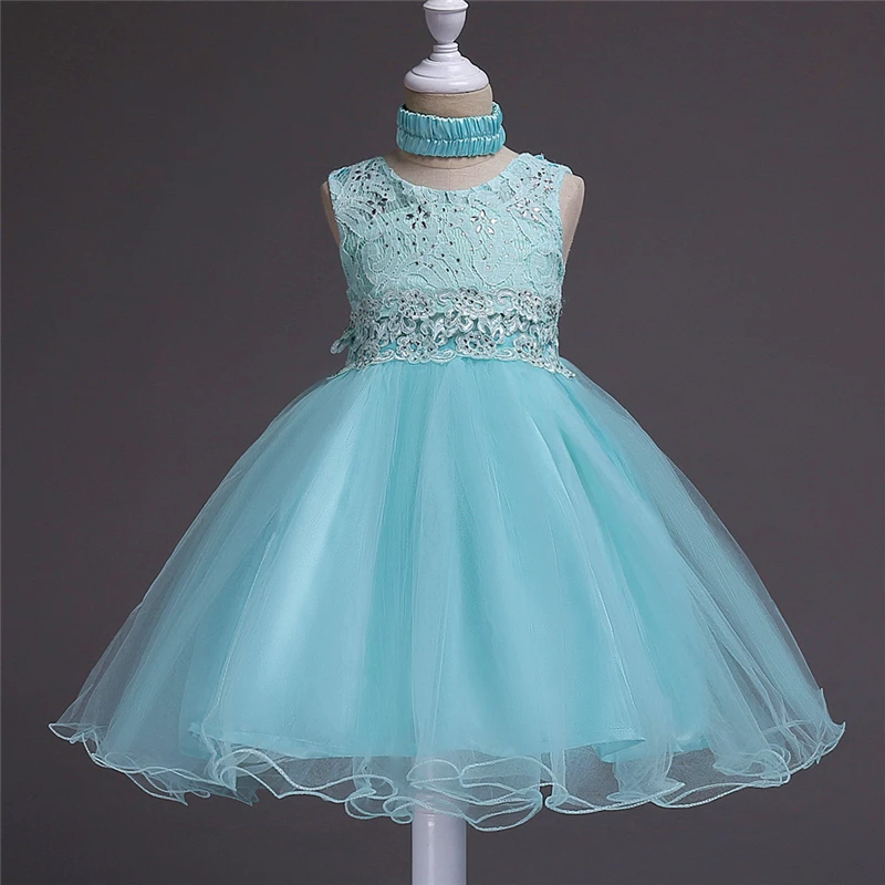 Платья принцессы для девочек-подростков от 2 до 15 лет розовое платье с вышивкой