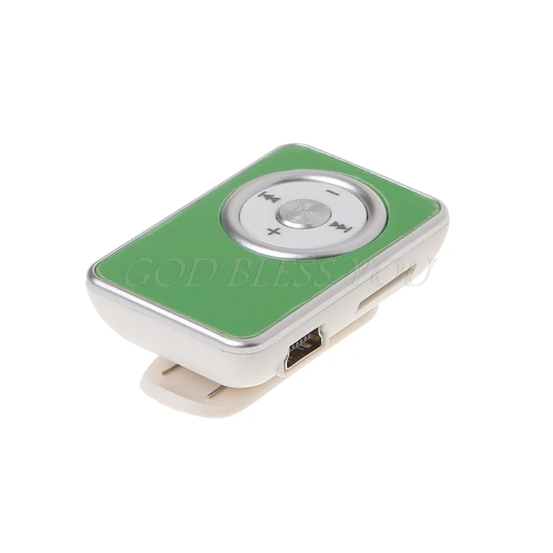 MP3 Mini Clip Музыкальный Медиа MP3-плеер с поддержкой TF Micro SD карты USB-кабелем для
