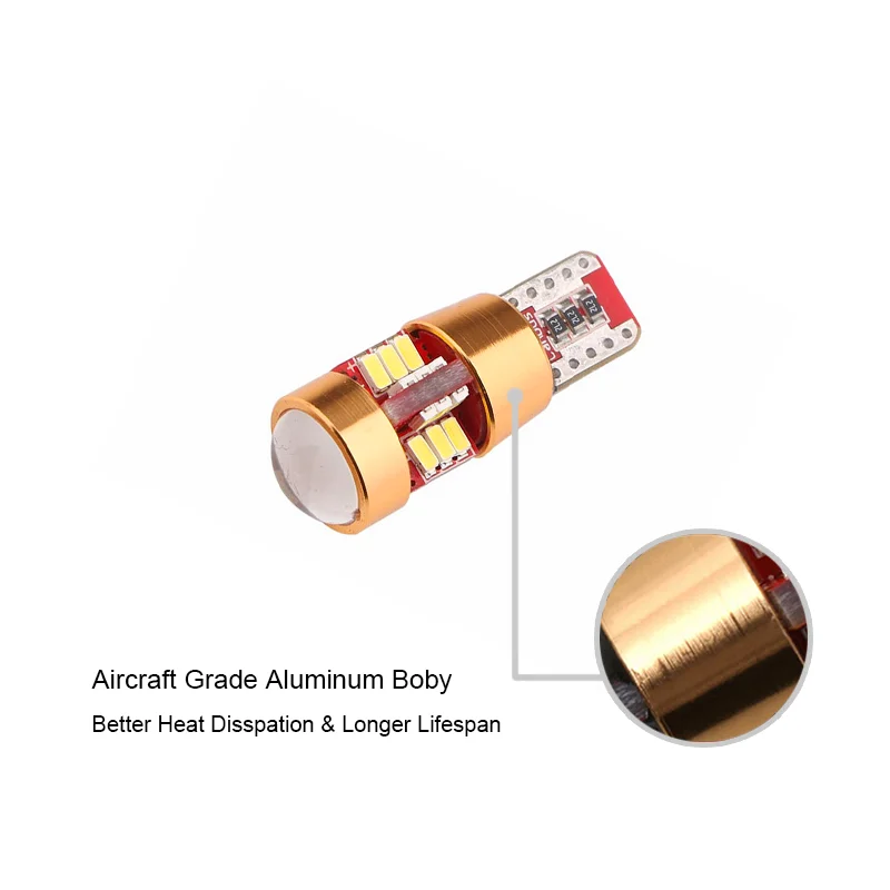 BOAOSI 2x автомобиль T10 w5w светодиодный 3014SMD Ширина лампа светильник для Защитные