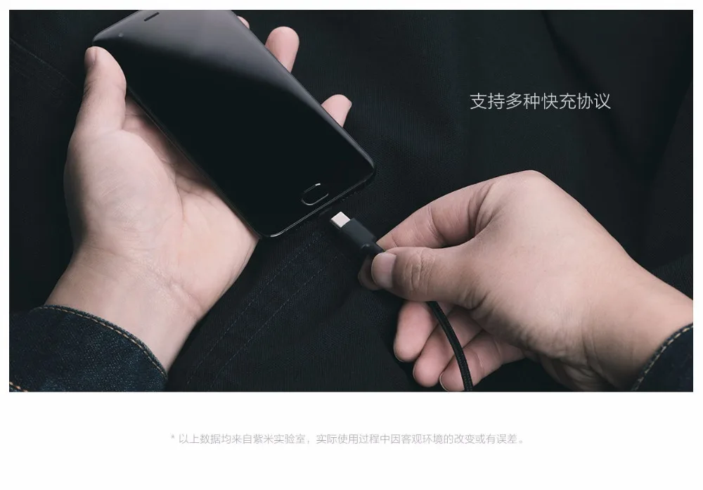 Xiaomi USB-C кабель для передачи данных Плетеный 1 м type c USB кабель для передачи данных QC3.0 type c Кабельное зарядное usb-устройство для huawei XIAOMI SAMSUNG