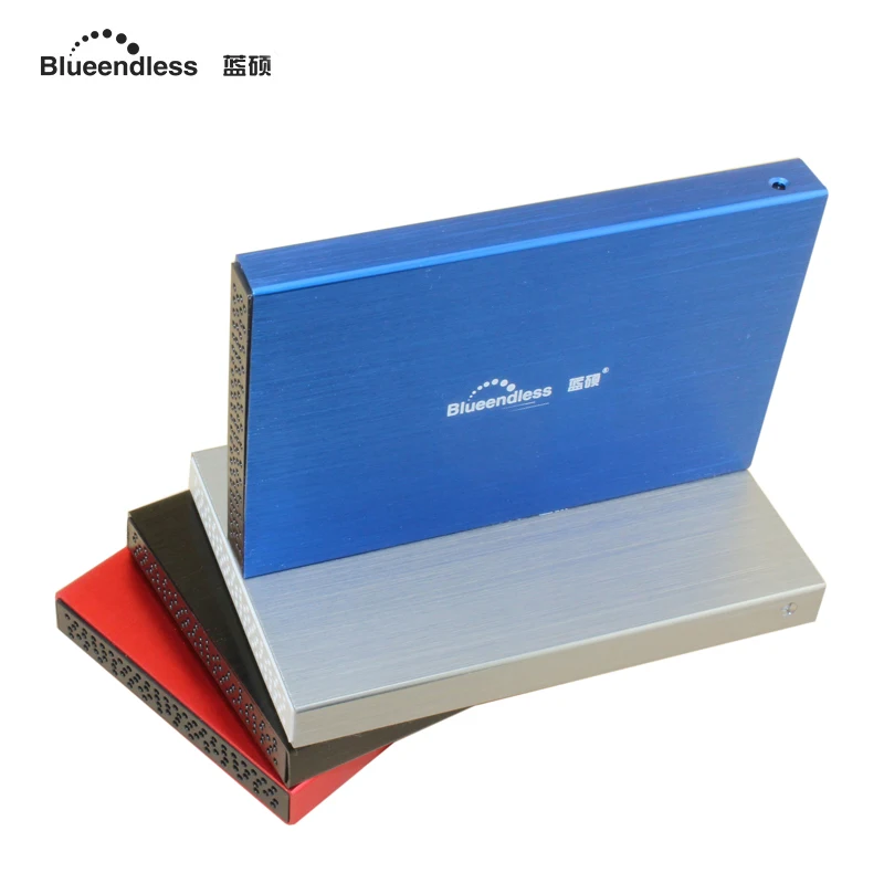 4pcs/lot 2.5 external hdd enclosure tool-free usb 3.0 aluminium & plastic hard disk caddy box for mac os/linux/windows 8/ 7/ xp