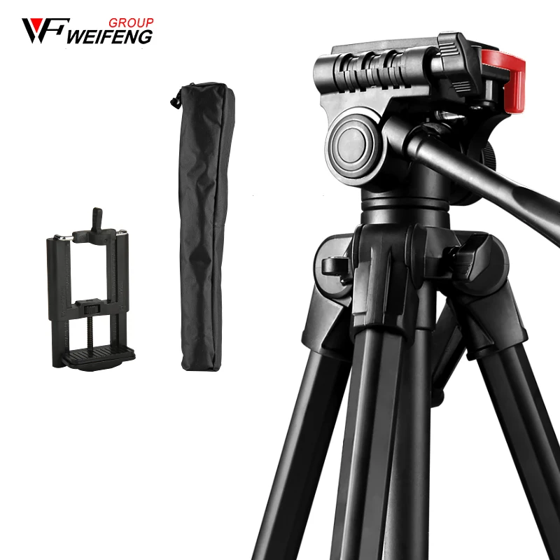 Tripod Phone clip WeiFeng WF-3320A профессиональная фотокамера штатив микро-SLR камера мобильный телефон портативный фото штатив - Цвет: Tripod Phone clip