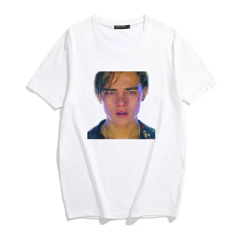 3 Titanic Плачущий Забавный принт личность Tumblr Ulzzang Новая женская летняя футболка harajuku Повседневная одноцветная Милая Женская топы размера плюс - Color: 3