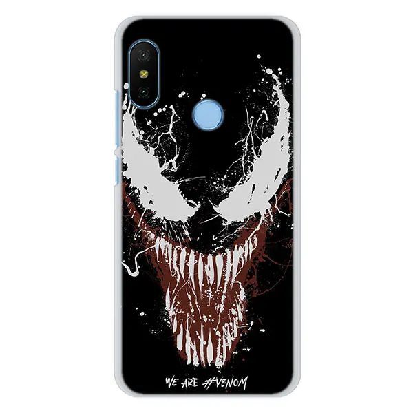 02 Чехол для телефона Venom MARVEL s для Xiao mi Red mi Note 7 5 6Pro 4X5 5A 6A mi A1 A2 8 Lite жесткий чехол-накладка - Цвет: 02