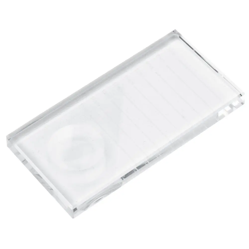 Прозрачный Прямоугольный поддон для наращивания ресниц ELECOOL с держателем клея