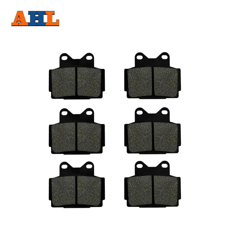 AHL 3 пары тормозных колодок мотоцикла для YAMAHA RD 350 N RD350N 1985 RZ250R RZ250RR SRX600 черный