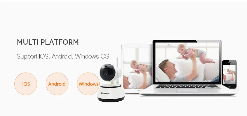 Беспроводная ip-камера с Wi-Fi для домашней безопасности, умная камера видеонаблюдения, Wi-Fi, камера ночного видения, детектор движения, детский монитор, камера