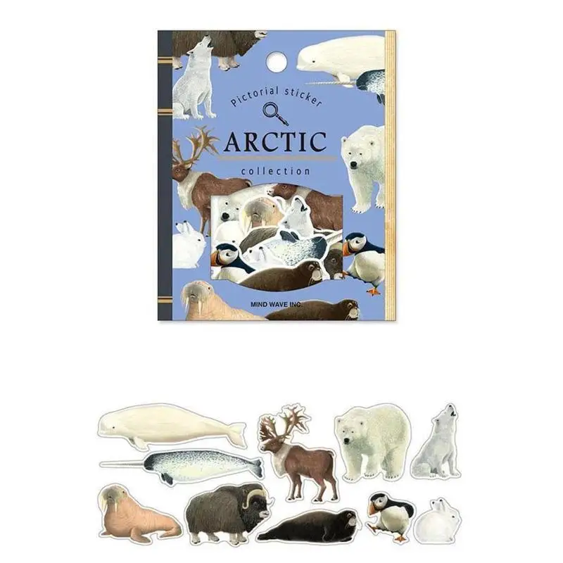 Vividcraft Творческий Arctic животных кошки декоративные васи Наклейки Скрапбукинг