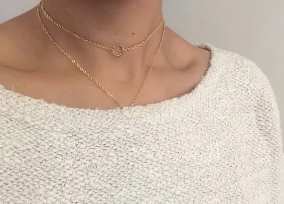 Изысканная Золотая колье-Карма ожерелье-богемные украшения-Подарки для нее XL478 |