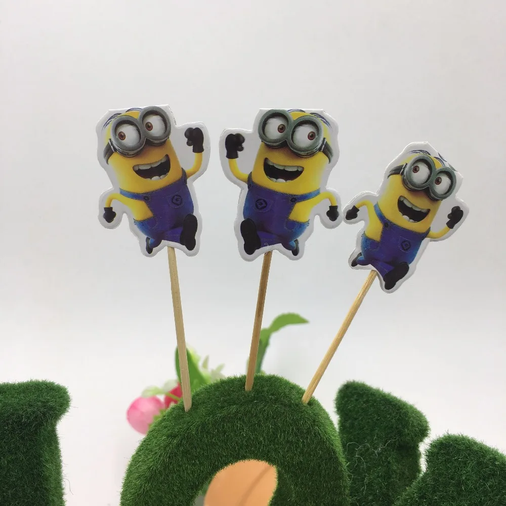 20 шт. десерт с миньонами детские принадлежности для душа игрушки торта товары дня