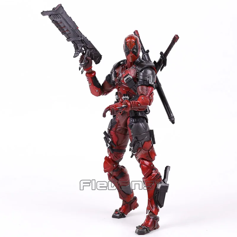 PLAY ARTS KAI Deadpool ПВХ фигурка Коллекционная модель игрушки 25 см 2 цвета