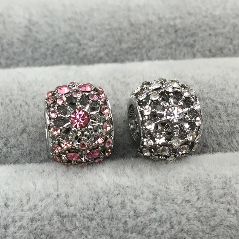 Внутреннее сияние прозрачная Хрустальная подвеска с европейскими бусами