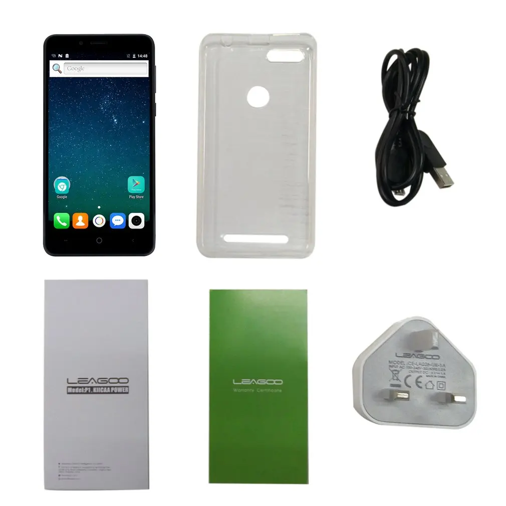 Leagoo Kiicaa Мощность 5 0 дюймов Android 7 смартфон 4000 мАч MT6580A 2 г + 16 ГБ Встроенная память