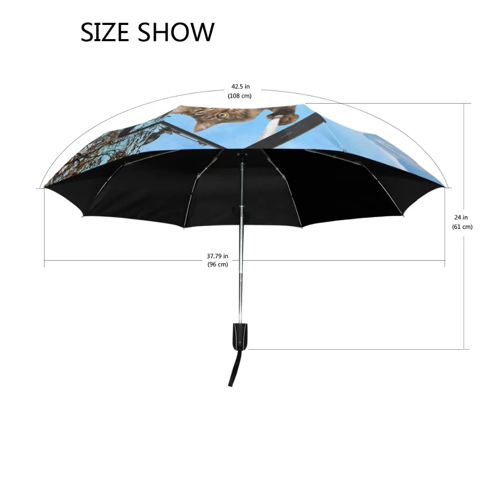 Зонт женский складной с автоспуском модный автоматический зонтик от солнца и