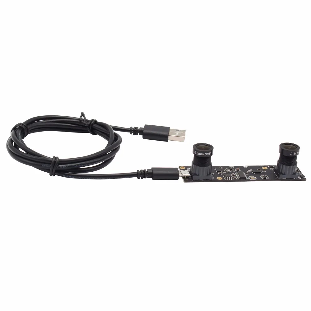 2MP 1080P AR0330 MJPEG 30fps M12 2 8 мм двойной объектив Micro mini usb модуль платы камеры OTG UVC Plug Play