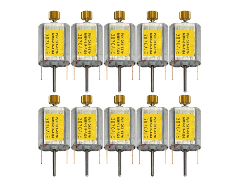 YIMAKER 10 шт. 030 DC микро мотор 12 В 13100 об/мин углеродная щетка медная зубчатая Двухосная