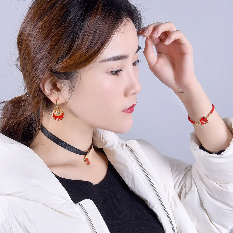Pig Mascot New Year Earrings for Women Good Luck Animal Cute Personality Trend Female Gifts | Украшения и аксессуары