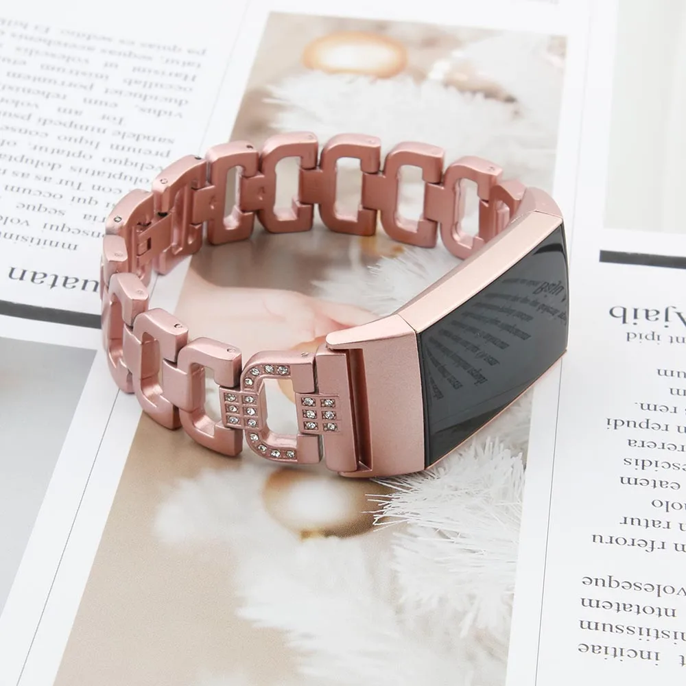 Полностью металлические браслеты для Fitbit Charge 3 сменный металлический браслет