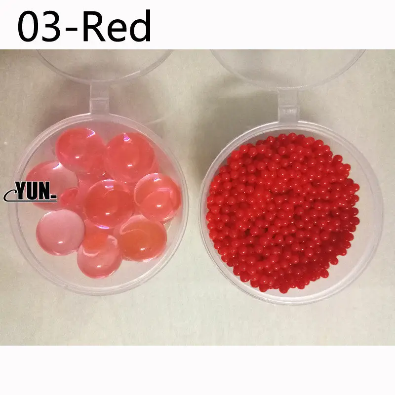 red Новые Кристальные бусинки для выращивания грунта, 500 шт, милые гидрогелевые Волшебные гелевые желейные шарики Orbiz, морские шарики для украшения вазы 5D - Цвет: red