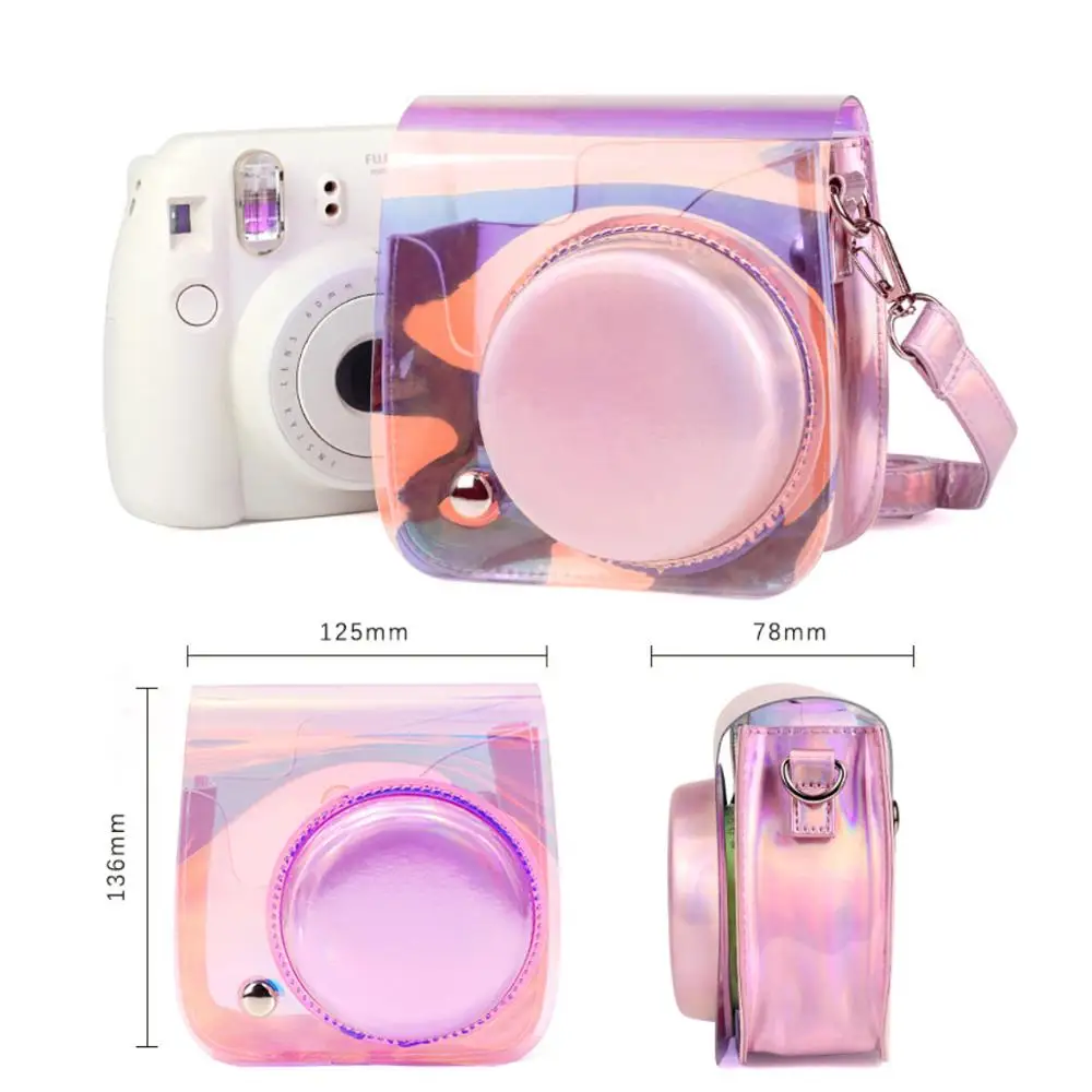 Защитный чехол для камеры Laser Magic Color с регулируемым плечевым ремнем Polaroid Fujifilm Instax
