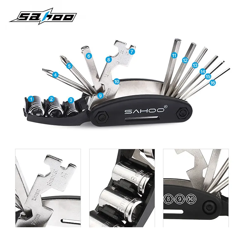 SAHOO велосипедный классический набор инструментов для ремонта велосипедной