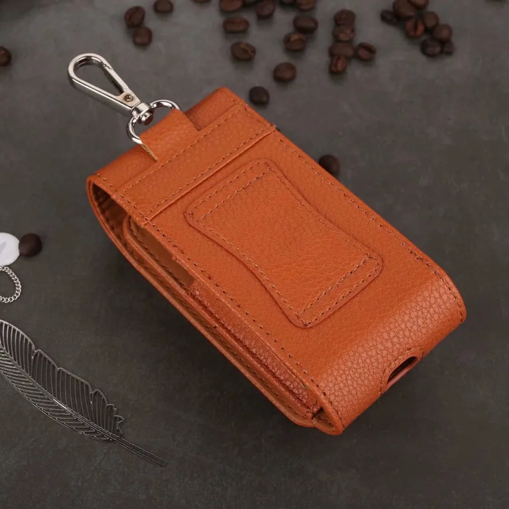 Роскошный чехол из искусственной кожи iQOS Lichi, футляр для хранения, сумка для переноски iQOS, защитный чехол